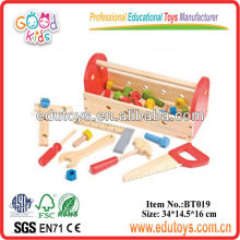 Hot Sale Kids Role Play Toy Wooden Tool Box